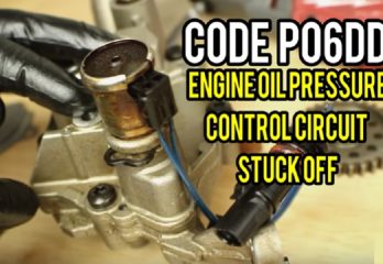 Engine Oil Pressure Control Circuit Stuck Off